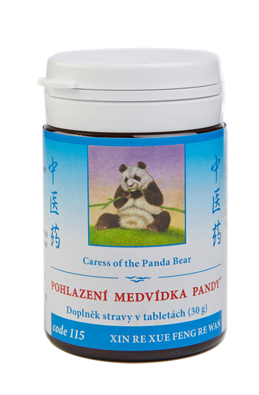 Pohlazení medvídka pandy Pohlazení medvídka pandy